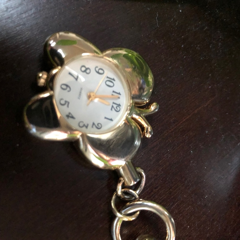 Goldtone Butterfly Keychain
